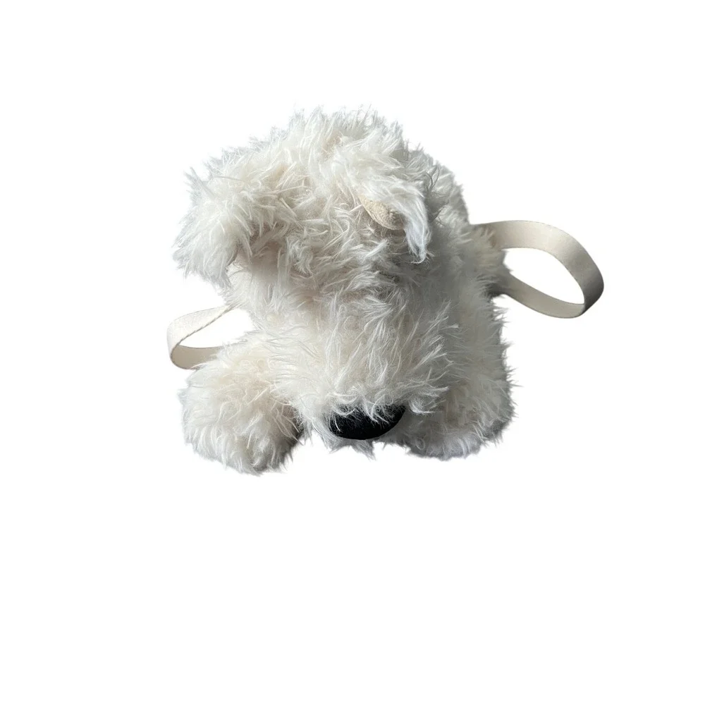 Jellycat Munro Scottie Dog Shoulder Bag‎ Cream Plush Crossbody NWT